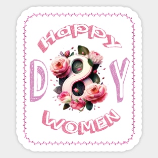 International Womens Day 2023 8 march for womens Sticker